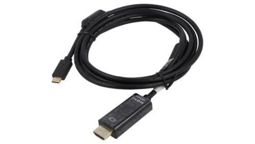 AK-300330-020-S Adapter HDMI 2.0 HDMI wtyk USB C wtyk niklowany 2m czarny