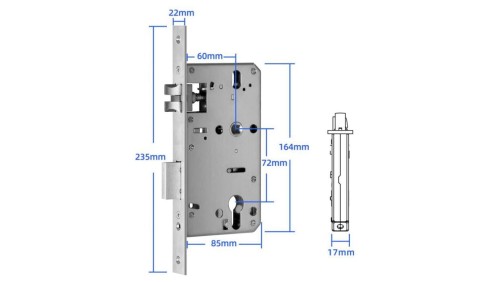 Zamek wpuszczany 6072 dla SmartLock RCF