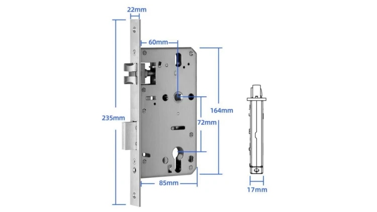 Zamek wpuszczany 6072 dla SmartLock RCF