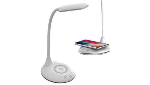 Lampka biurkowa 3w1 4W 405lm ładowarka indukcyjna WW barwa zmienna IP20 3000K-6500K V-TAC VT-7705