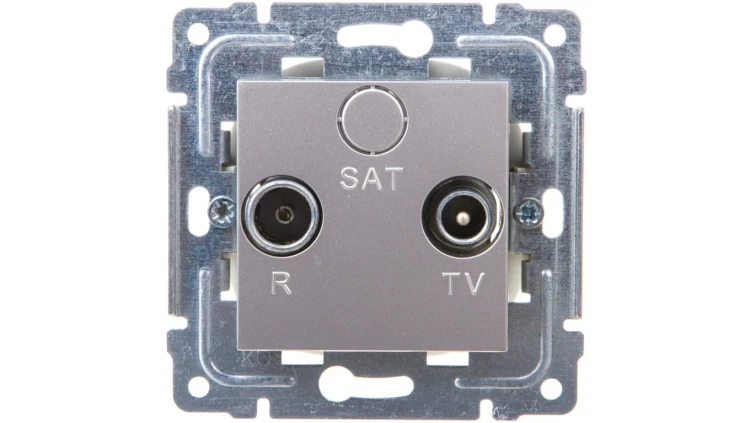DANTE Gniazdo antenowe RTV końcowe inox 454173
