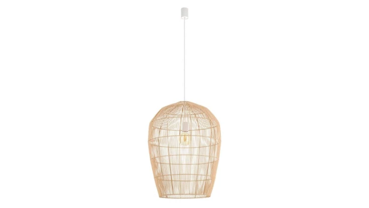 Lampa wisząca HAITI L klosz bambus Naturalne drewno 11165 Nowodvorski
