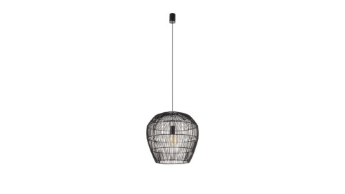 Lampa wisząca HAITI w rozmiarze S Czarny bambusowy klosz 11166 Nowodvorski