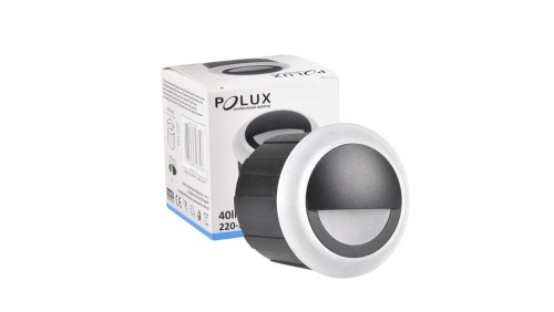 Lampa oprawa schodowa podtynkowa LED ogrodowa 3W 40lm IP44 4000K czarna Q4 Goldlux