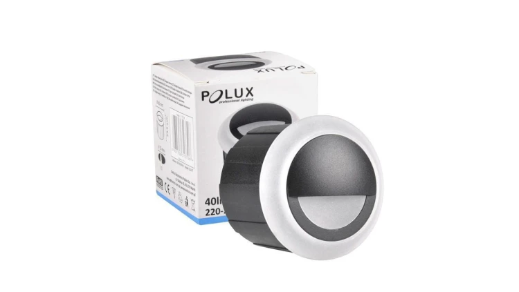 Lampa oprawa schodowa podtynkowa LED ogrodowa 3W 40lm IP44 4000K czarna Q4 Goldlux