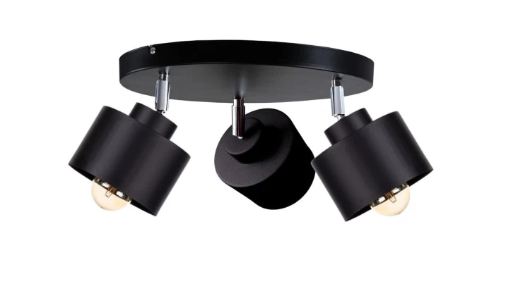 Spot nowoczesny 3x E27 SIMPLY BLACK
