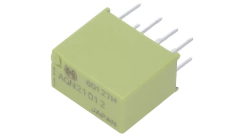 AGN21012 Przekaźnik elektromagnetyczny DPDT Ucewki 12VDC 1A 1A/30VDC