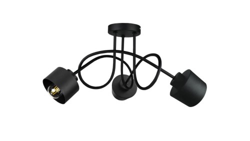 Lampa sufitowa nowoczesna 3xE27 SIMPLY BLACK
