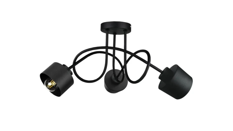 Lampa sufitowa nowoczesna 3xE27 SIMPLY BLACK