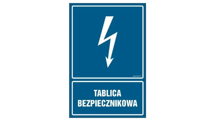 ZNAK - HG050 Tablica bezpiecznikowa 50 x 75 cm PN - Płyta 1mm