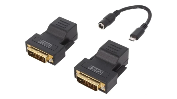 DS-54101 Extender DVI DVI-D (24+1) wtyk RJ45 gniazdo 70m