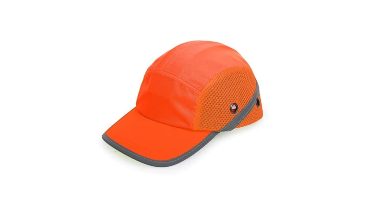 Czapka Ochronna LEKKI KASK BUMPCAP z Siateczką HEŁM Pomarańczowa