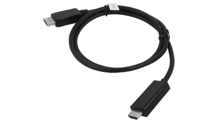 AK-340303-010-S Kabel DisplayPort 1.2 DisplayPort wtyk z obu stron 1m czarny