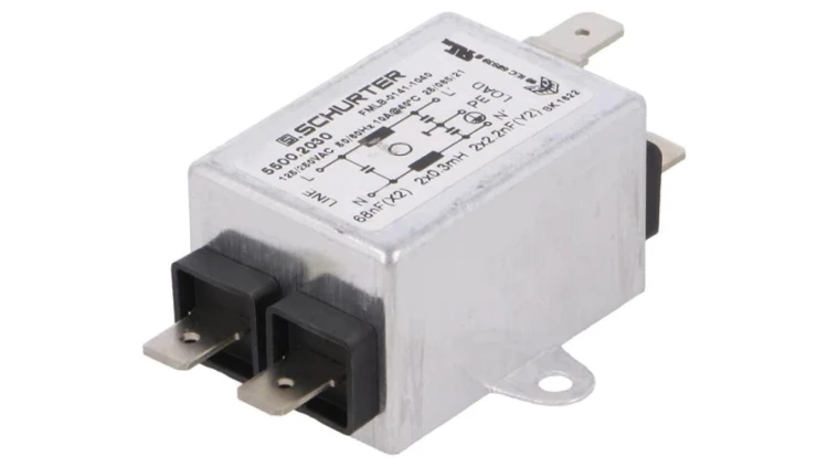 5500.2030 Filtrprzeciwzakłóceniowy 250VAC Cx 68nF Cy 2,2nF