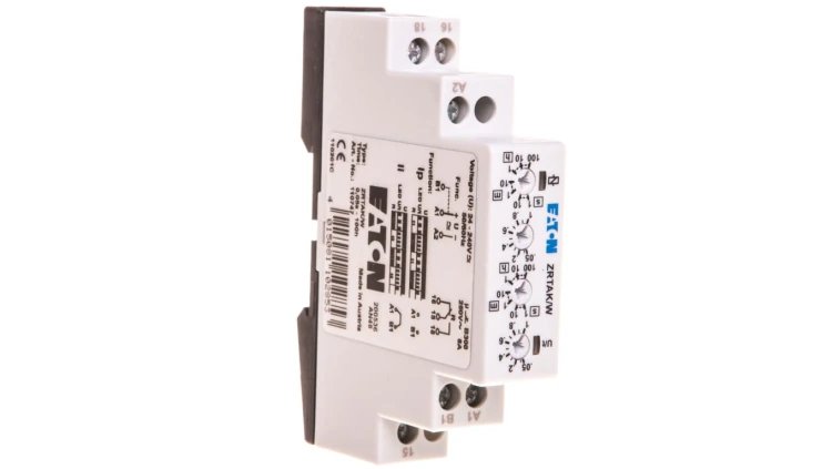 Przekaźnik czasowy 1P 8A 1sek-100h 24-240V AC/DC pulsowanie ZRTAK/W 110747