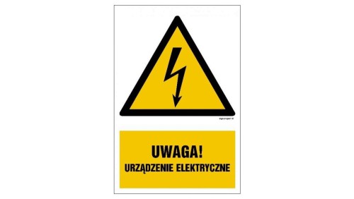 ZNAK - HA021 Nie dotykać przewód wysokiego napięcia 70 x 105 cm PN - Płyta 1mm