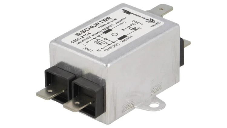 5500.2104 Filtr przeciwzakłóceniowy 250VAC 15nF2mH