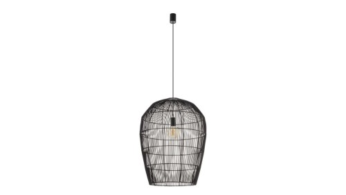 Lampa wisząca HAITI L Czarny bambusowy klosz na E27 11168 Nowodvorski