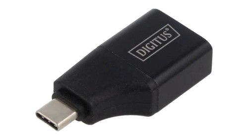 AK-300450-000-S Adapter HDMI gniazdo USB C wtyk złocony czarny