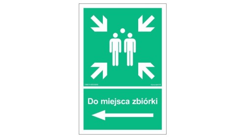 ZNAK - AC040 W razie pożaru zbić szybę 100 x 50 cm KS - Folia podłogowa foto.