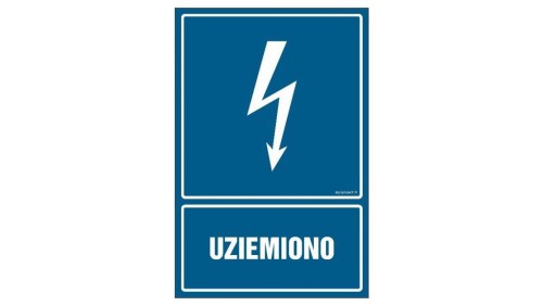 ZNAK - HG002 Podział sieci 70 x 105 cm PN - Płyta 1mm