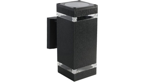Lampa elewacyjna, kinkiet dwukierunkowy ogrodowy kwadrat 2xE27 IP44 V-TAC VT-968
