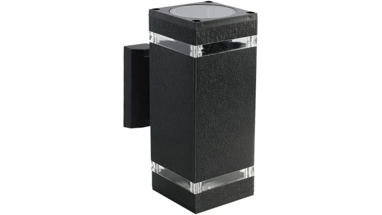 Lampa elewacyjna, kinkiet dwukierunkowy ogrodowy kwadrat 2xE27 IP44 V-TAC VT-968