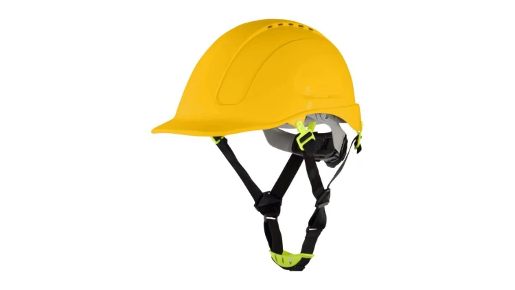 Kask HEŁM Przemysłowy BHP Roboczy Ochronny ŻÓŁTY ABS