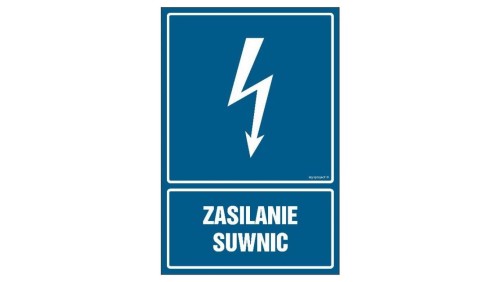 ZNAK - HG036 Zasilanie suwnic 70 x 105 cm FN - Folia samoprzylepna