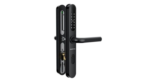 Elektroniczny zamek do drzwi SmartLock RC SLIM UNI sz=41mm (13,56Mhz Mifare, kod PIN, Bluetooth)