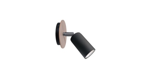 Kinkiet nowoczesny 1xGU10 EYE BLACK WOOD