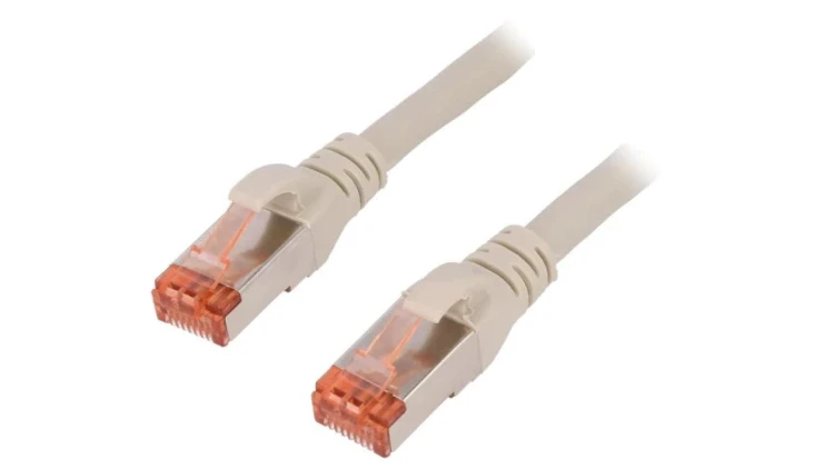 DK-1644-150 Patch cord S/FTP 6 linka Cu LSZH szary 15m 27AWG