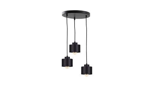 Lampa nowoczesna wisząca 3x E27 SIMPLY BLACK
