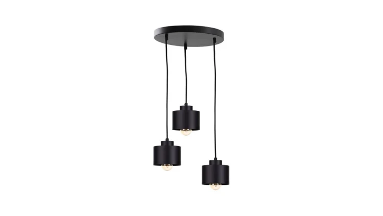 Lampa nowoczesna wisząca 3x E27 SIMPLY BLACK