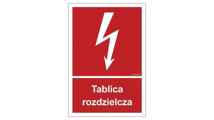 ZNAK - BC009 Tablica rozdzielcza 10 x 14,8 cm KN - Folia podłogowa