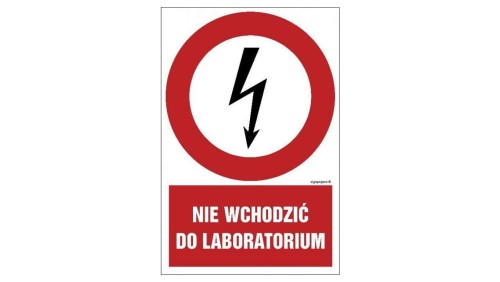 ZNAK - HC011 Nie załączać na linii pracują ludzie 70 x 105 cm PN - Płyta 1mm