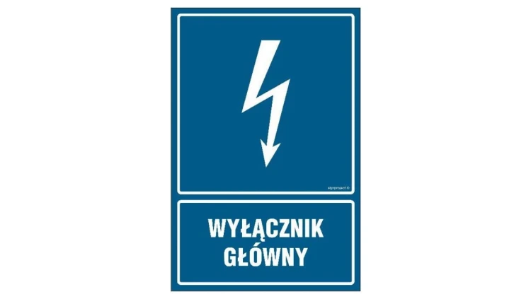 ZNAK - HG011 Bezpiecznik 70 x 105 cm PN - Płyta 1mm