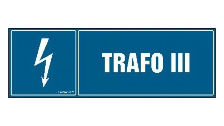 ZNAK - HH040 Trafo III 15 x 5 cm FN - Folia samoprzylepna