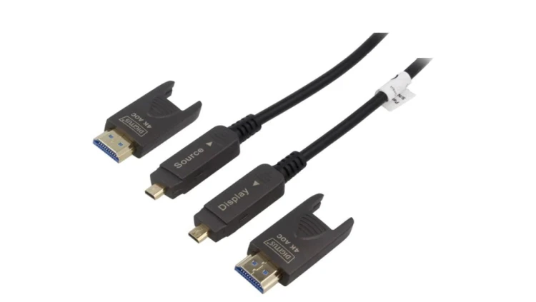 AK-330127-100-S Kabel HDCP 2.2,HDMI 2.0 optyczny LSZH 10m
