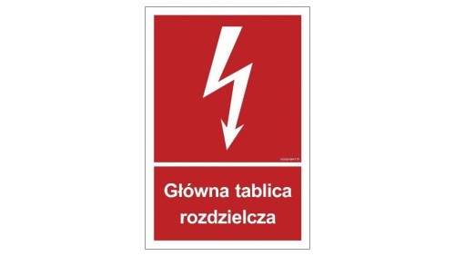 ZNAK - BC009 Tablica rozdzielcza 50 x 74 cm KS - Folia podłogowa foto.