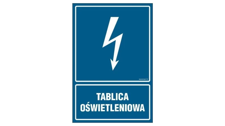 ZNAK - HG048 Tablica oświetleniowa 7,5 x 10 cm FN - Folia samoprzylepna