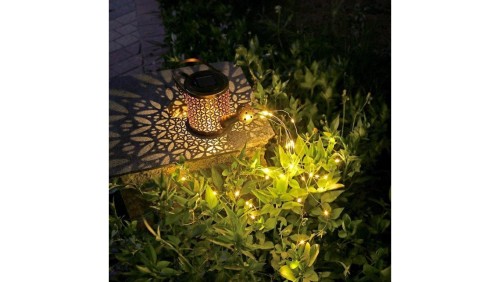 Lampa Ogrodowa LED Solarna Wbijana Konewka ROSA Miedziana IP44 3000K Lumiled