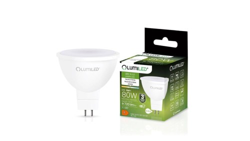 Żarówka LED GU5.3 MR16 8W = 80W 720lm 4000K Neutralna 120 12V Lumiled