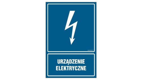 ZNAK - HG015 Główny wyłącznik energetyczny prądu 70 x 105 cm PN - Płyta 1mm