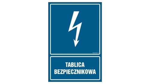 ZNAK - HG049 Tablica rozdzielcza 70 x 105 cm PN - Płyta 1mm