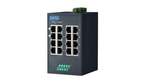 Przemysłowy zarządzalny switch PROFINET - 16 portów Fast Ethernet 10/100Mb/s EKI-5526I-PN-AE