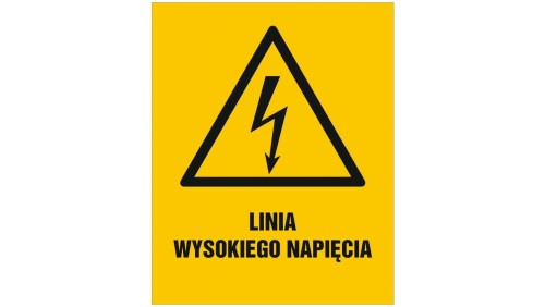 ZNAK - HA028 Pomieszczenie ruchu elektrycznego urządzenie elektryczne napięcie niebezpieczne dla życia 70 x 105 cm PN - Płyta 1m