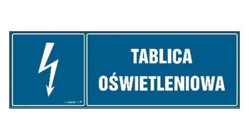 ZNAK - HH052 Tablica oświetleniowa 15 x 5 cm FN - Folia samoprzylepna