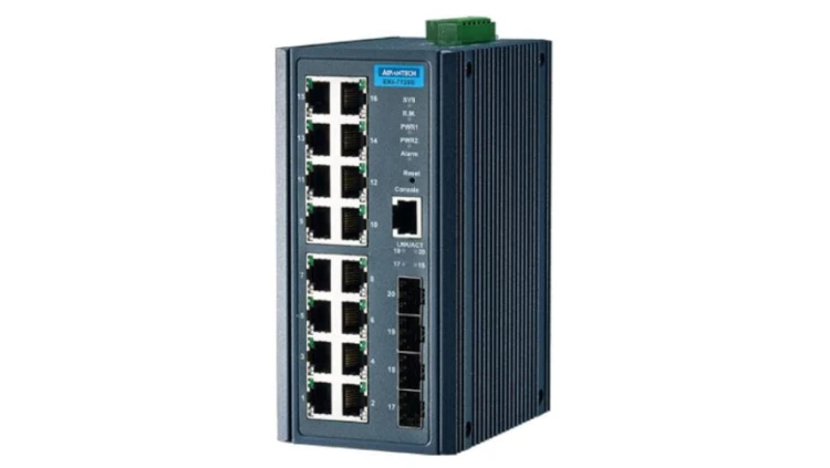Zarządzalny switch z portami SFP - 16 portów Fast Ethernet, 4 porty SFP EKI-7720E-4F