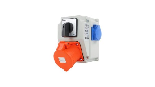 Zestaw siłowy NBOX-Z.8 1x32A 5P 2x230V wyłącznik krzywkowy 0-1 3797108